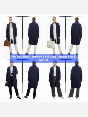 The Row Elado Cashmere & Silk Long Cardigan Size S/M/L/XL